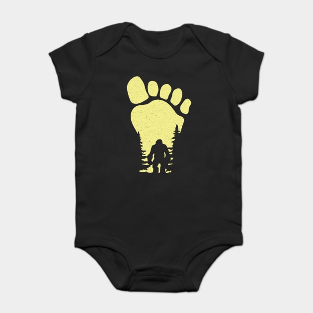 Bigfoot Footprint Baby Bodysuit by The WYLD Tribe